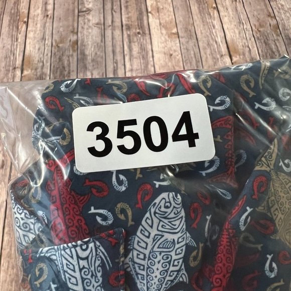 Columbia PFG Fish Print Vented Short Sleeve Button Shirt XLT Mens Red Blue AOP - Picture 9 of 9